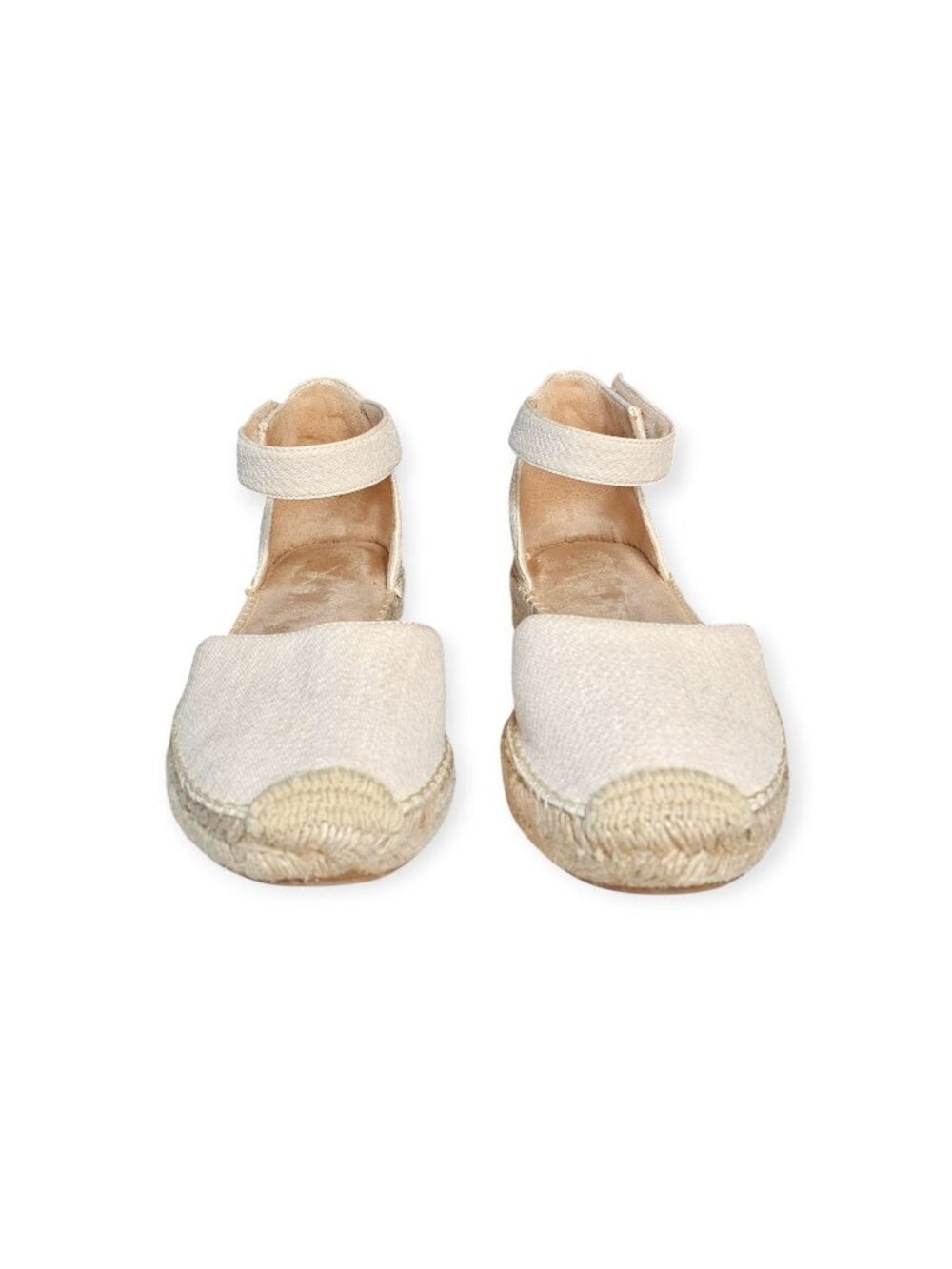 SOUL Naturalizer Wren Espadrille Wedge Sandal Womens 11 Beige Canvas